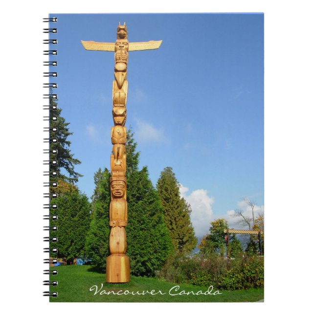 Vancouver Notebook Totem Pole Souvenir Journal Notizblock (Vorderseite)