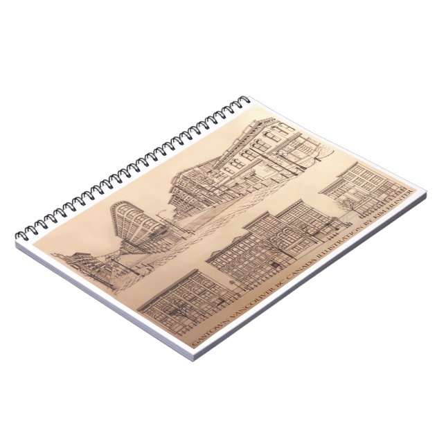 Vancouver Notebook Vancouver Gastown Souvenir Notizblock (Linke Seite)