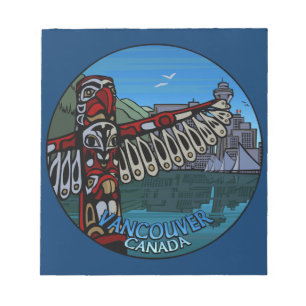 Vancouver Notizblock Vancouver Native Kunst Souven