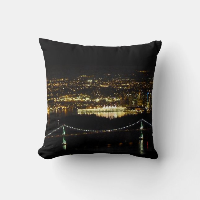 Vancouver Pillow Personalisiert Vancouver Souvenir Kissen (Vorderseite)