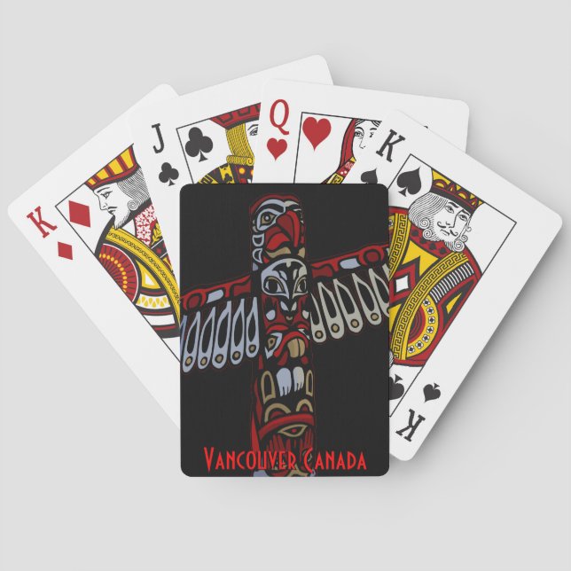 Vancouver Playing Cards Personalisierte Native Car Spielkarten (Rückseite)