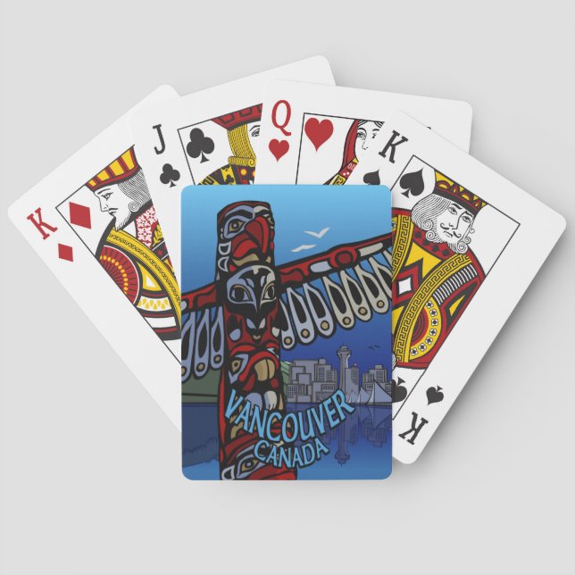 Vancouver Playing Cards Totem Poles Karten Spielkarten (Rückseite)