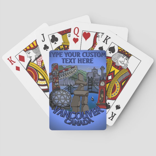 Vancouver Playing Cards Vancouver Sehenswürdigkeit Spielkarten (Rückseite)