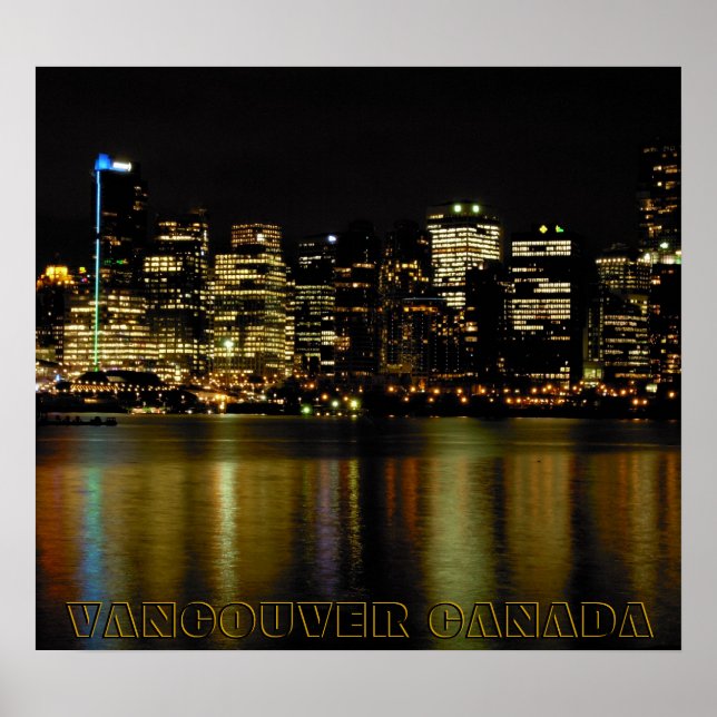 Vancouver Poster Print Vancouver Cityscape Print (Vorne)