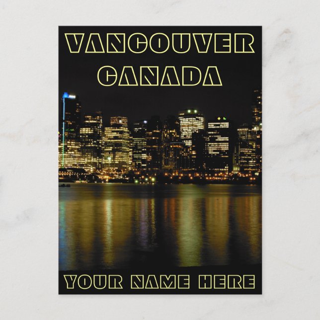 Vancouver Postkarten Personalisieren CItyscape Pos (Vorderseite)