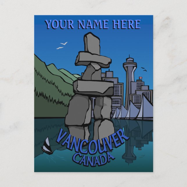 Vancouver Postkarten Personalisiert Vancouver Card (Vorderseite)