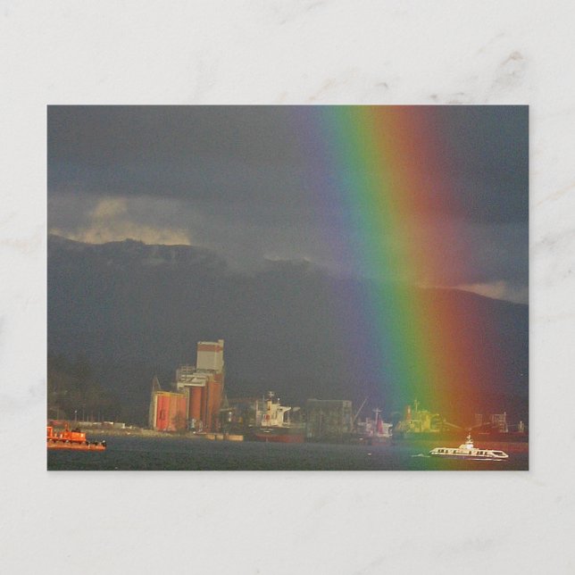 Vancouver-Rainbow-Moment Postkarte (Vorderseite)