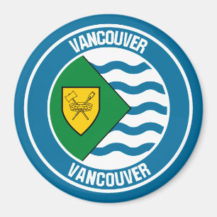 Vancouver Round Emblem Magnet