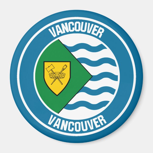 Vancouver Round Emblem Magnet (Vorne)