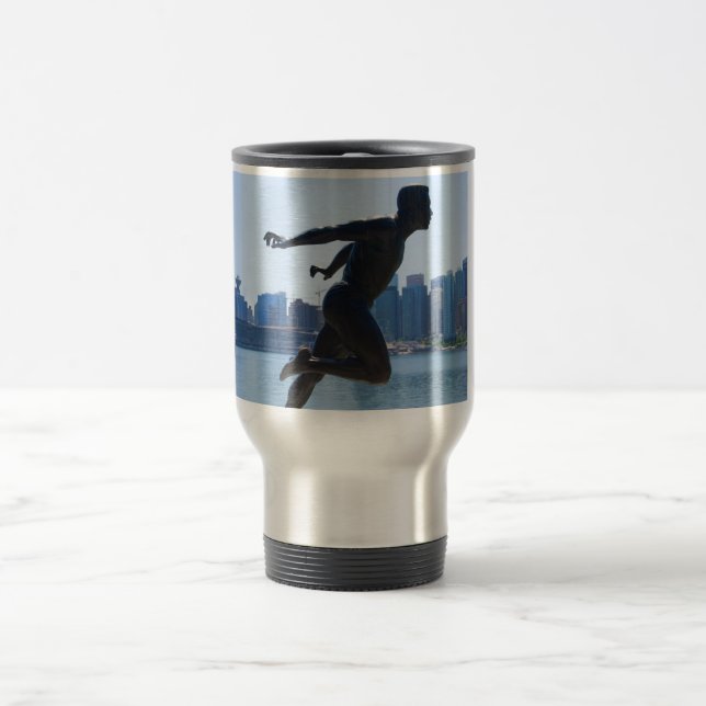 Vancouver-Skulptur-Tasse Reisebecher (Mittel)