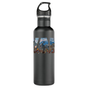 Vancouver Skyline British Columbia Canada Visitor Edelstahlflasche