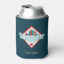 Vancouver Skyline British Columbia Retro Kanada