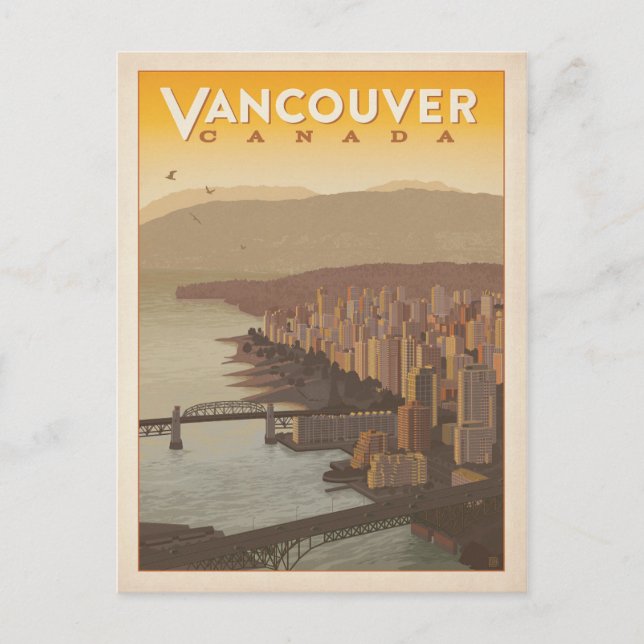 Vancouver Skyline | Kanada Postkarte (Vorderseite)