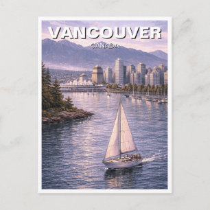 Vancouver Skyline Kanada Reise Postkarte