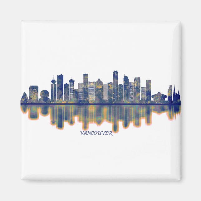 Vancouver Skyline Magnet (Vorne)