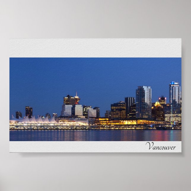 Vancouver Skyline Poster (Vorne)
