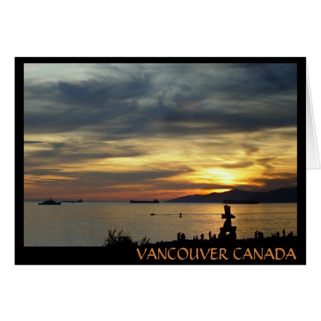 Vancouver Souvenir Cards Vancouver Landschaft Card (Vorderseite (Horizontal))