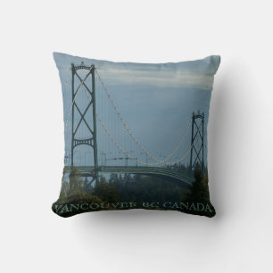 Vancouver Souvenir Coussin Lions Gate Bridge Cadea