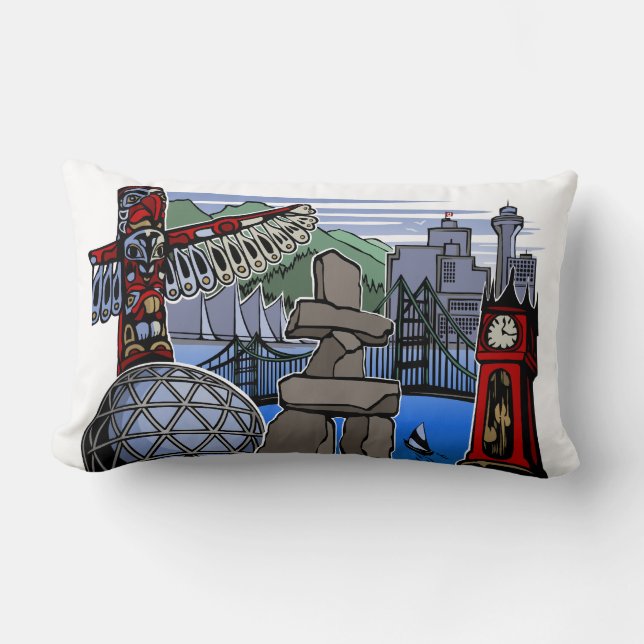 Vancouver Souvenir Coussin Vancouver Cadeaux emblé (Recto)