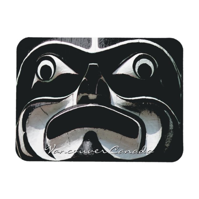 Vancouver Souvenir Magnet Totem Pole Sehenswürdigk (Horizontal)