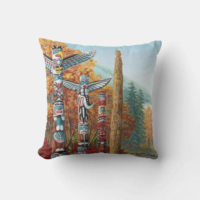 Vancouver Souvenir Pillow Vancouver Sehenswürdigke Kissen (Vorderseite)