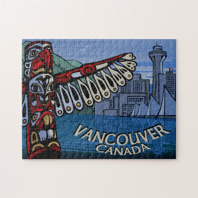 Vancouver Souvenir Puzzle Einzigartiger Vancouver  (Horizontal)