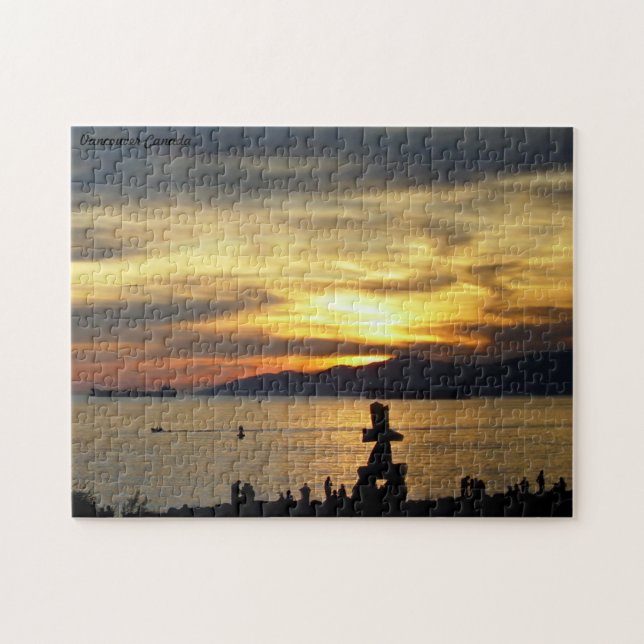 Vancouver Souvenir Puzzle Vancouver Sunset Geschen (Horizontal)