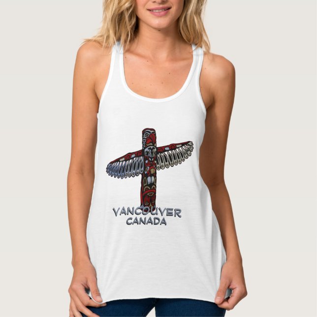 Vancouver Souvenir Shirts Frauen Haida Tank Tops (Vorderseite)