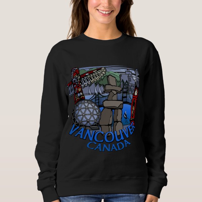 Vancouver Souvenir Sweatshirt Vancouver Art Shirts (Vorderseite)