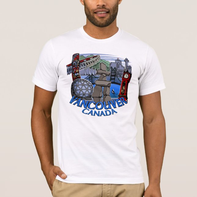 Vancouver Souvenir T - Shirt Sehenswürdigkeit Teat (Vorderseite)