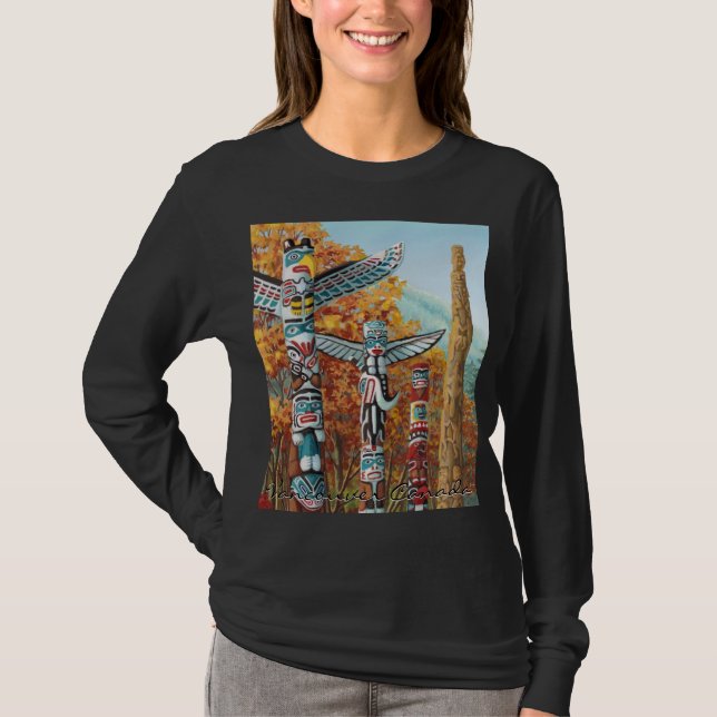 Vancouver Souvenir T - Shirt Vancouver Kunst, Dich (Vorderseite)