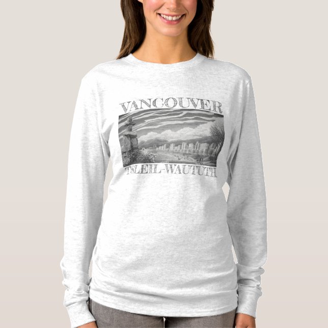Vancouver Souvenir T - Shirt Vancouver Kunst, Dich (Vorderseite)