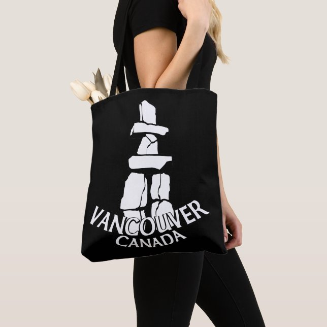 Vancouver Souvenir Tote Bag Sehenswürdigkeit Art B Tasche (Von Nahem)