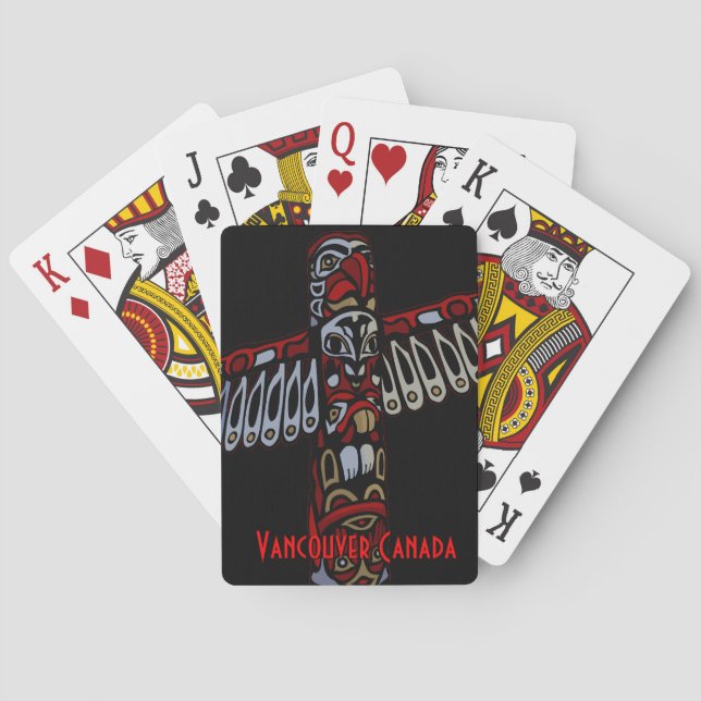 Vancouver Spielkarten Personalisierte Totem Card (Rückseite)