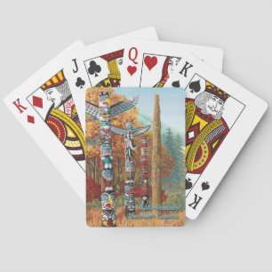 Vancouver Spielkarten Totempfähle Karten