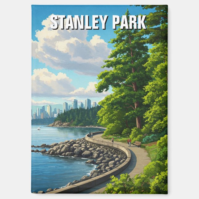 Vancouver Stanley Park Canada Travel Magnet (Vorderseite)