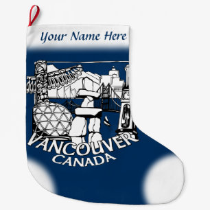 Vancouver Strumpf Vancouver Weihnachtsfest Strumpf Großer Weihnachtsstrumpf