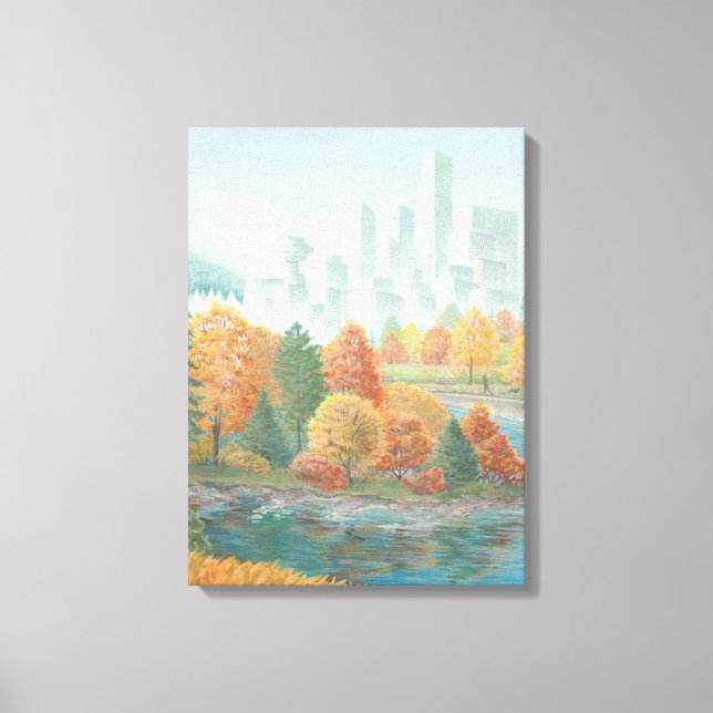 Vancouver Totem Polen Kunstdruckerei Leinwand (Vorderseite)