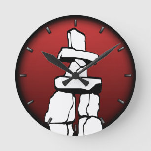 Vancouver-Uhr Geschenke Dekor First Nations-Uhr Runde Wanduhr