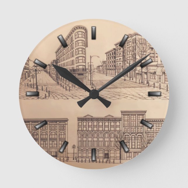 Vancouver Uhr gibt Dekoration Wand-Uhr (Vorderseite)