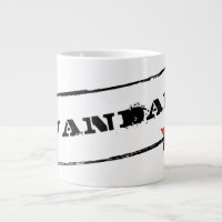 VANDAL★ Tasse (weißer Text und roter Stern)