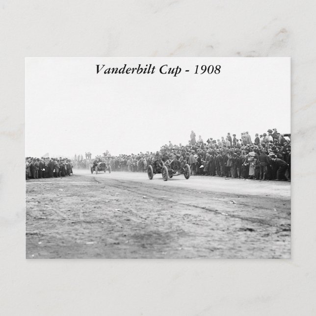 Vanderbilt Cup Auto Race, Anfang der 1900er Postkarte (Vorderseite)