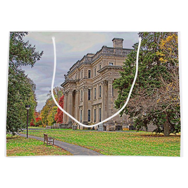 Vanderbuild Mansion Große Geschenktüte (Vorderseite)