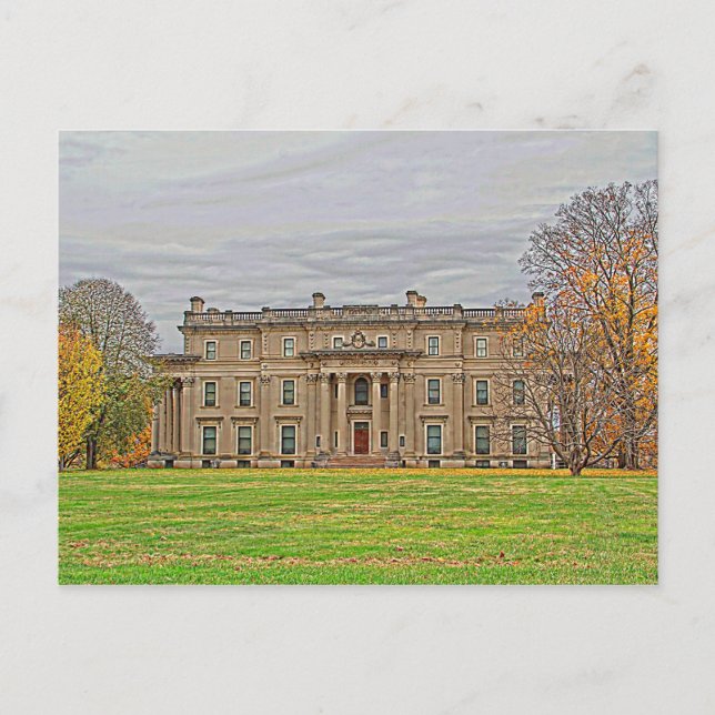 Vanderbuild Mansion Postkarte (Vorderseite)