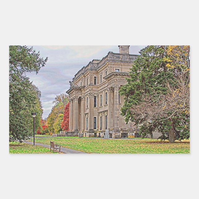 Vanderbuild Mansion Rechteckiger Aufkleber (Vorderseite)