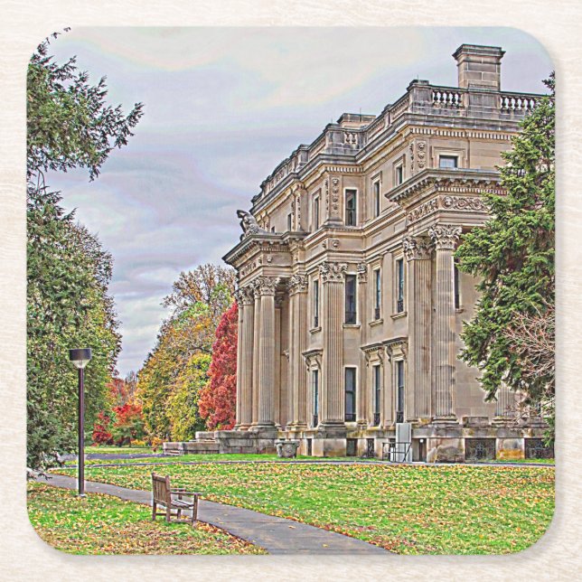 Vanderbuilt Villa Rechteckiger Pappuntersetzer (Vorderseite)