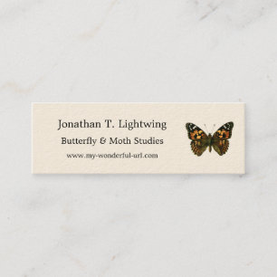 Vanessa cardui - Die gemalte Lady Butterfly Busine Mini Visitenkarte