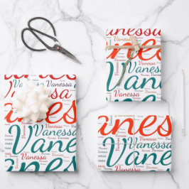 Vanessa Geschenkpapier Set