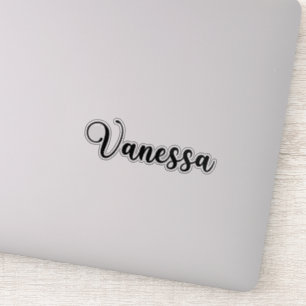 Vanessa Name - Handgeschriebene Kalligrafie Aufkleber