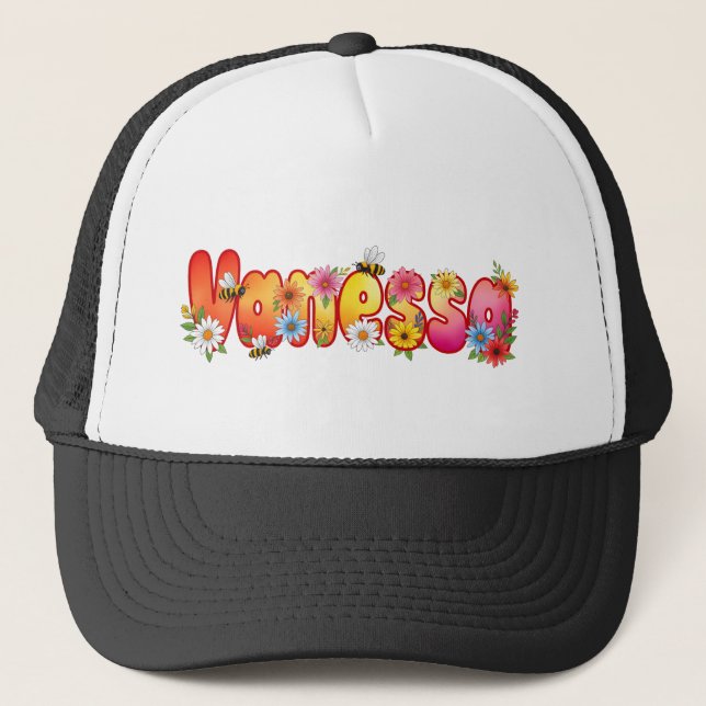 Vanessa - personalised hats for her truckerkappe (Vorderseite)